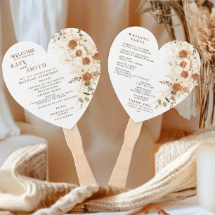Leque Ventilador do programa de casamento cardíaco Cer