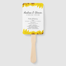 Ventilador do Programa de Casamento de Girassóis. 