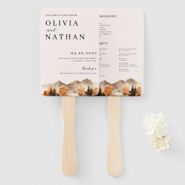 Leque Ventilador do Programa de Casamento de Montanha em