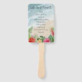 Leque Ventilador do Programa de Casamento de Paraíso Blo