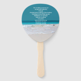 Leque Ventilador do Programa de Casamento de Tema White