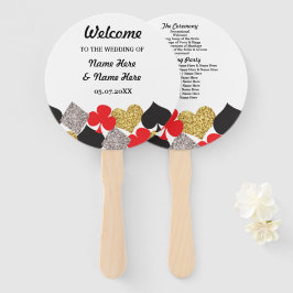 Leque Ventilador do Programa de Casamento Glitter em Las