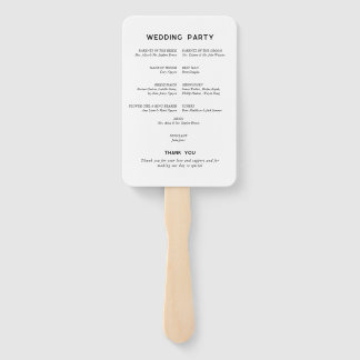 Leque Ventilador do Programa de Casamento Mínimo Moderno