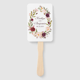 Leque Ventilador do Programa de Casamento Russo - Flores