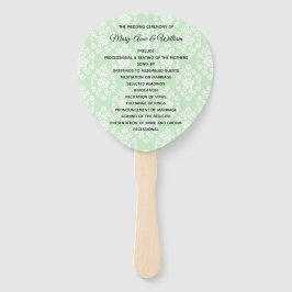 Leque Ventilador do Programa Floral de Casamento tema da