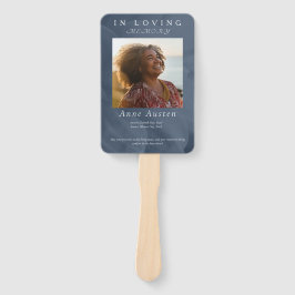 Leque Ventilador do Programa Funeral - Memorial Keepsaam