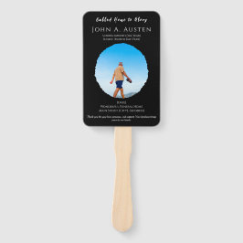 Leque Ventilador Funeral Personalizado - Celebração da V