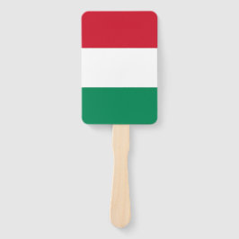 Leque Ventilador manual com bandeira da Hungria