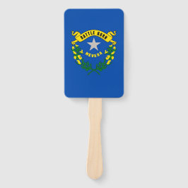 Leque Ventilador manual com bandeira de Nevada, EUA