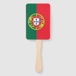 Leque Ventilador manual com bandeira de Portugal