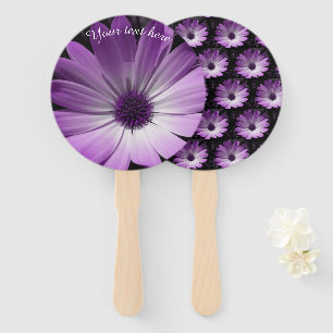 Leque Ventilador Personalizado da Mão da Marinha Roxa