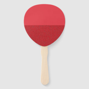 Leque Ventilador Petal De Meia Textura - Vermelho De Tom