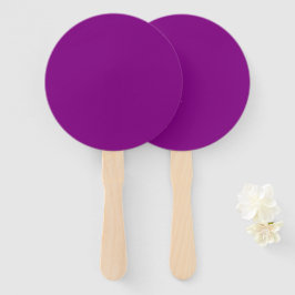 Leque Ventilador redondo roxo clássico para conforto de