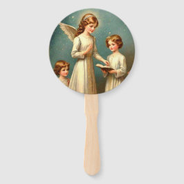 Leque Ventiladores Anjos Retro-Look