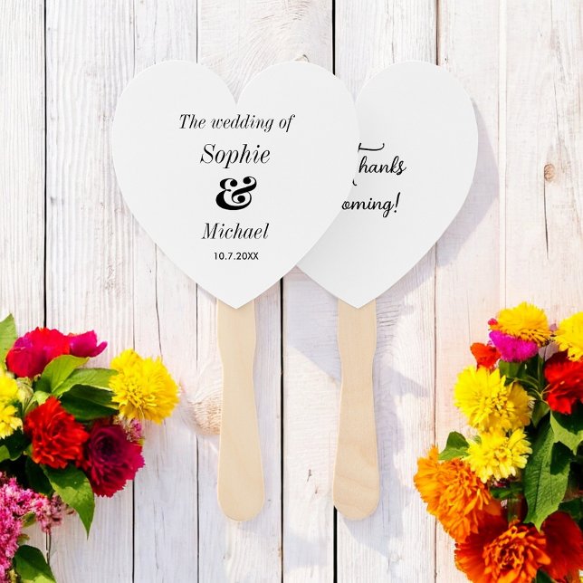 Leque Ventiladores da Cerimônia Branca Negra de Casament (Criador carregado)