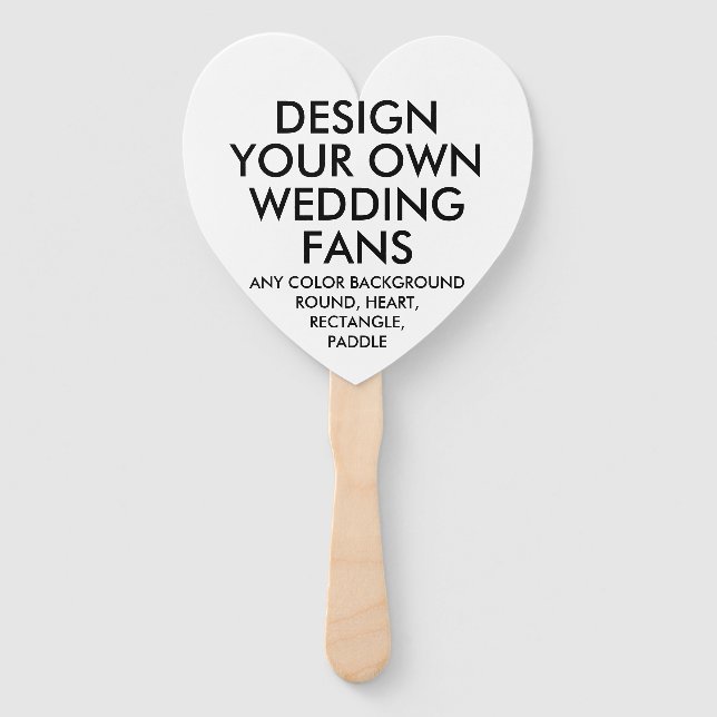 Leque VENTILADORES DE CASAMENTO BRANCO personalizados (1 (Frente)