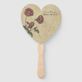 Leque Ventiladores de Casamento da Elegância Escura