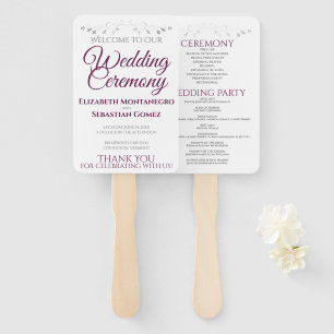 Leque Ventiladores de Casamento Elegante para Cassis e C