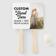 Ventiladores de Mão Personalizados de Casamento de