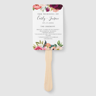Leque Ventiladores do Programa Bohemian Floral Weds