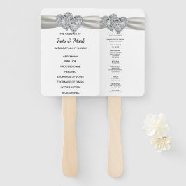 Leque Ventiladores do Programa de Casamento de Brancos c