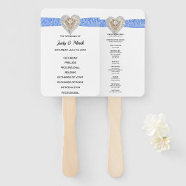 Leque Ventiladores do Programa de Casamento de Lugar Azu