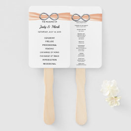 Leque Ventiladores do Programa de Casamento do Orange In