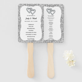 Leque Ventiladores do Programa de Casamento do Silver Gl