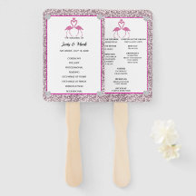 Ventiladores do Programa de Casamento Flamingo, co