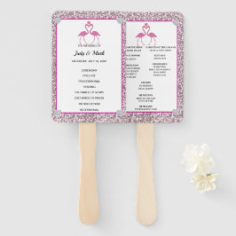 Leque Ventiladores do Programa de Casamento Flamingo, co