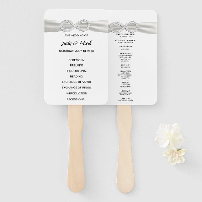 Leque Ventiladores do Programa de Casamento Infinito de  (Frente e Verso)