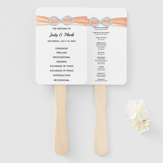 Leque Ventiladores do Programa de Casamento Infinito de  (Frente e Verso)