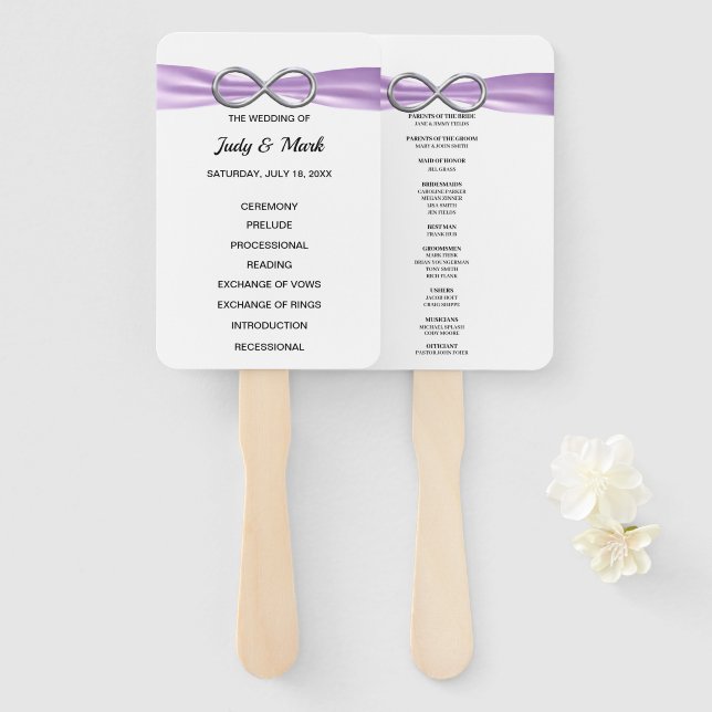 Leque Ventiladores do Programa de Casamento Infinito Rox (Frente e Verso)