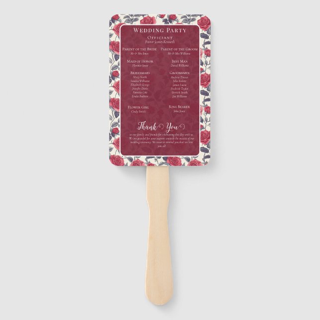 Leque Ventiladores do programa Rosa (Verso)