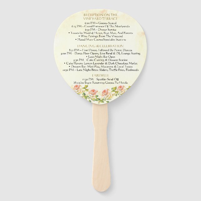 Leque Ventiladores do programa Rosa 4 x 6 antigos (Verso)