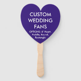 Leque VENTILADORES personalizados de CORAÇÃO INDIGO