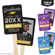 Ventoinha de Graduação com Foto Personalizada com