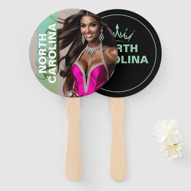 Leque Ventoinhas de Paddle Personalizadas para Concurso  (Frente e Verso)