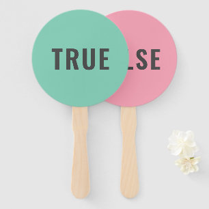Leque Verdadeiro jogo falso Rosa Verde Pastel Moderno