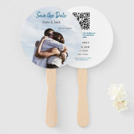 LEQUE VERIFICAÇÃO CLÁSSICA BRANCA AZUL QR SALVAR DATA