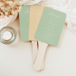 Leque Vibrante do Programa de Casamento de Pastel LEAH