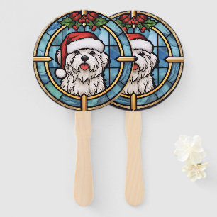 Leque Vidro Colorido de Natal Maltês