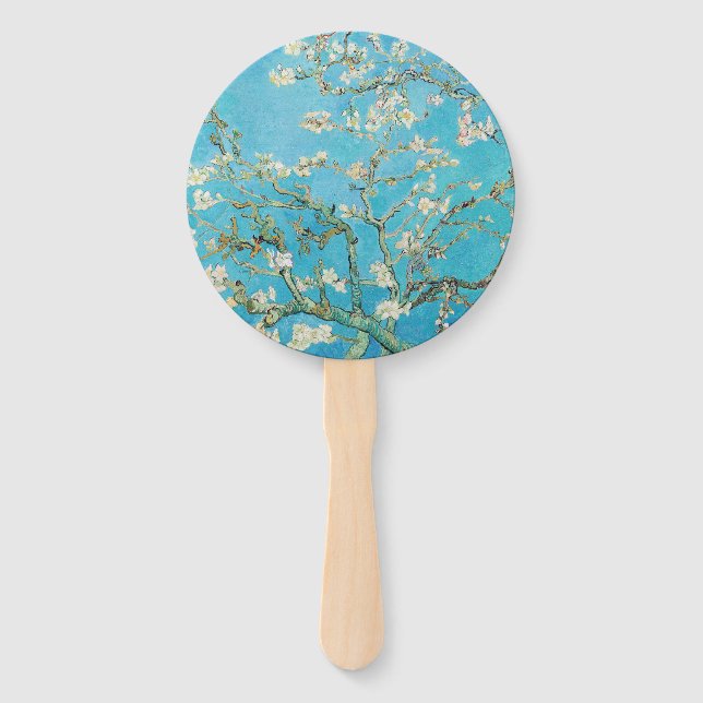Leque Vincent van Gogh - Flor de Amendoeira (Frente)