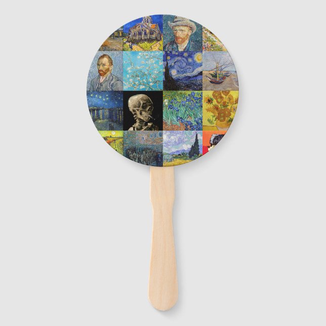Leque Vincent van Gogh - Masterworks Mosaic Patchwork (Frente)