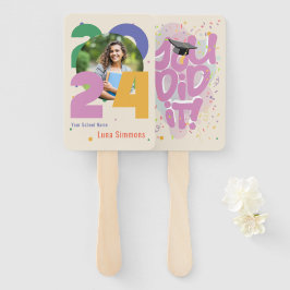 Leque "Você conseguiu!" Classe de Foto Personalizada 202