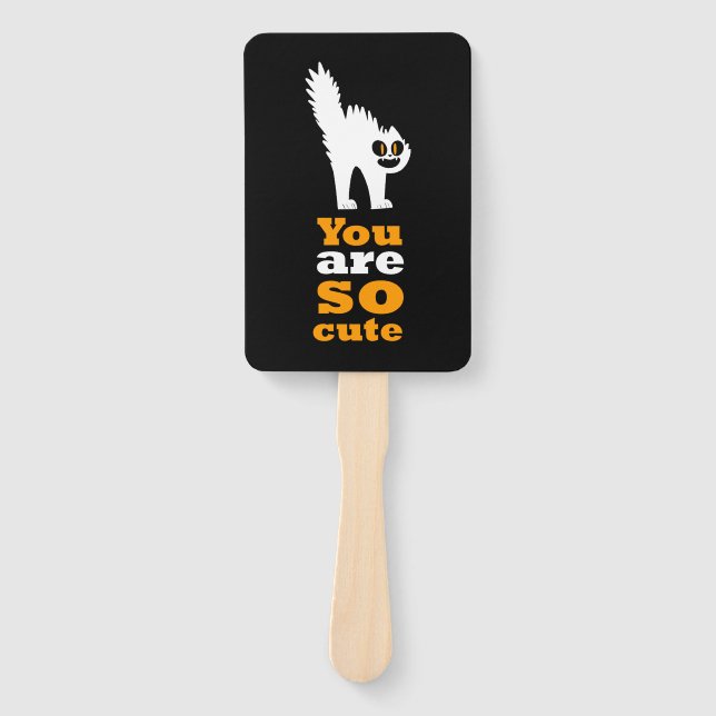 Leque Você é tão fofo capas de iphone de casaco de gato (Frente)