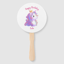 Leque Whimsical Unicorn Birthday