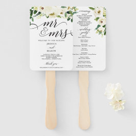 Leque White Roses Sr. e Sra. Fã do Programa Wedding