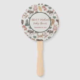 Leque Woodland Animal Chá de fraldas