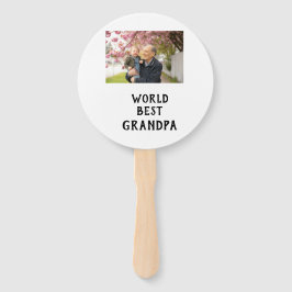 Leque World best Grandpa photo name father's day grandpa